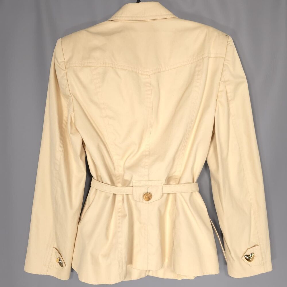 ESCADA MARGARETHA LEY Set Vintage GERMANY MADE Belted Blazer 8 + Pencil Skirt 6 - Picture 10 of 16